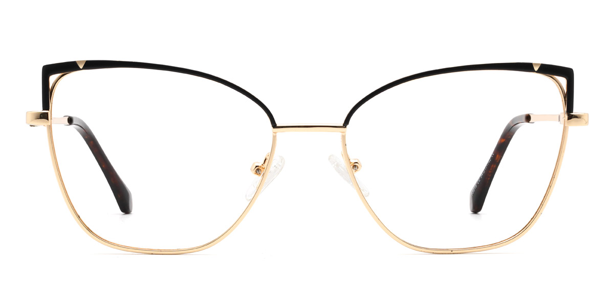 Gold Schwarz Hubris - Cat Eye Glasses