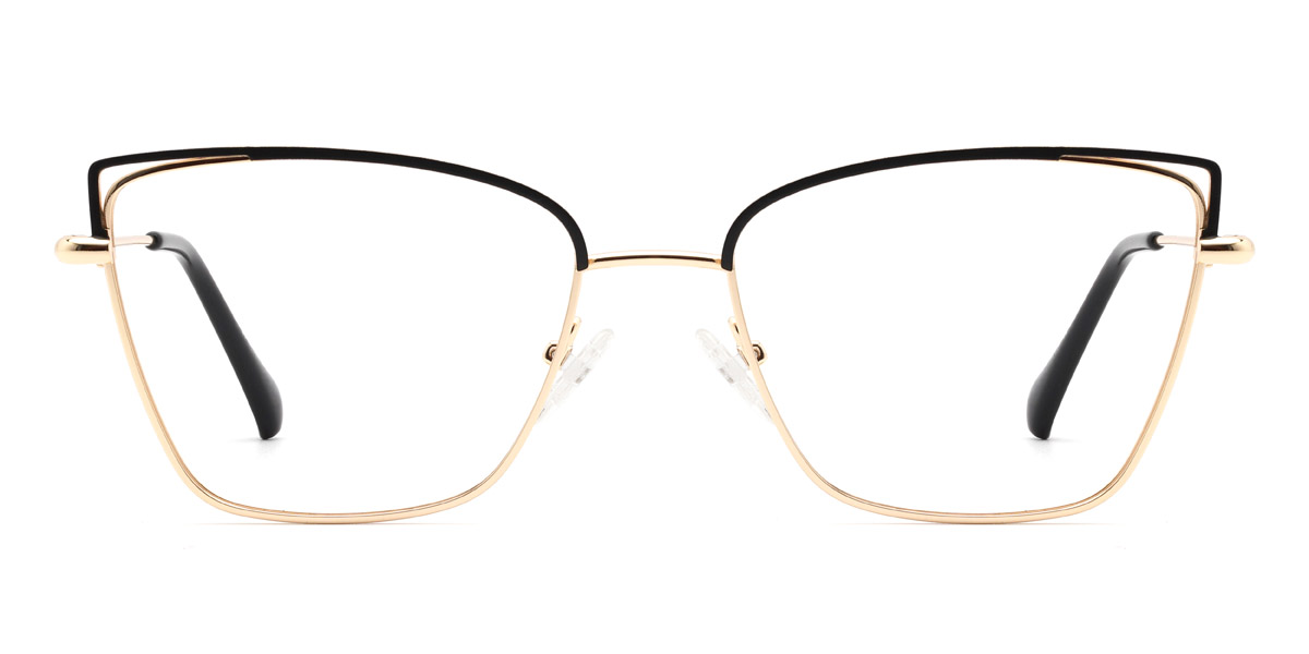 Gold Black Aroma Glasses - Cat Eye Glasses