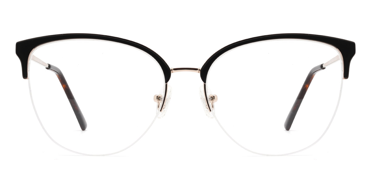 Black Yomary - Oval Glasses