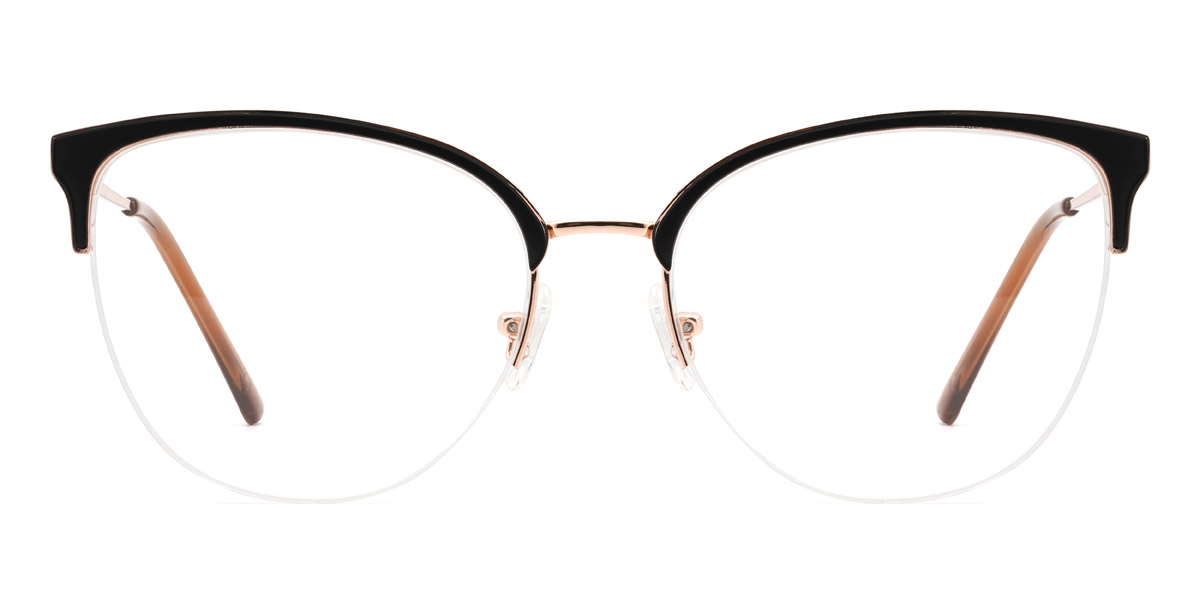 Brown Yomary - Oval Glasses