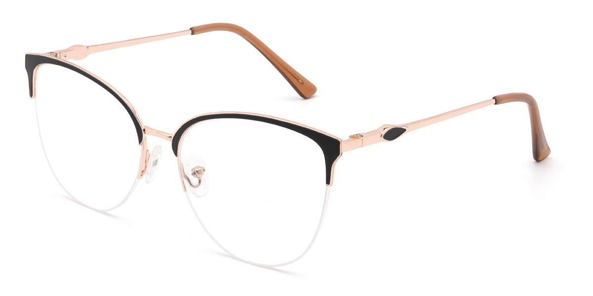 Brown Yomary - Oval Glasses