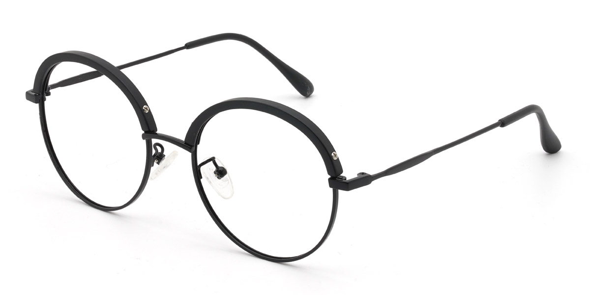 Negro Jacqui Gafas - Round Glasses