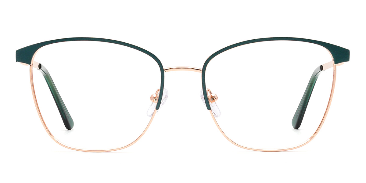 Deep Green Donnalyn - Square Glasses