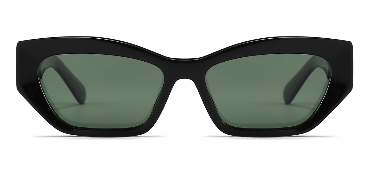 Noir Gris Renea - Rectangle Sunglasses