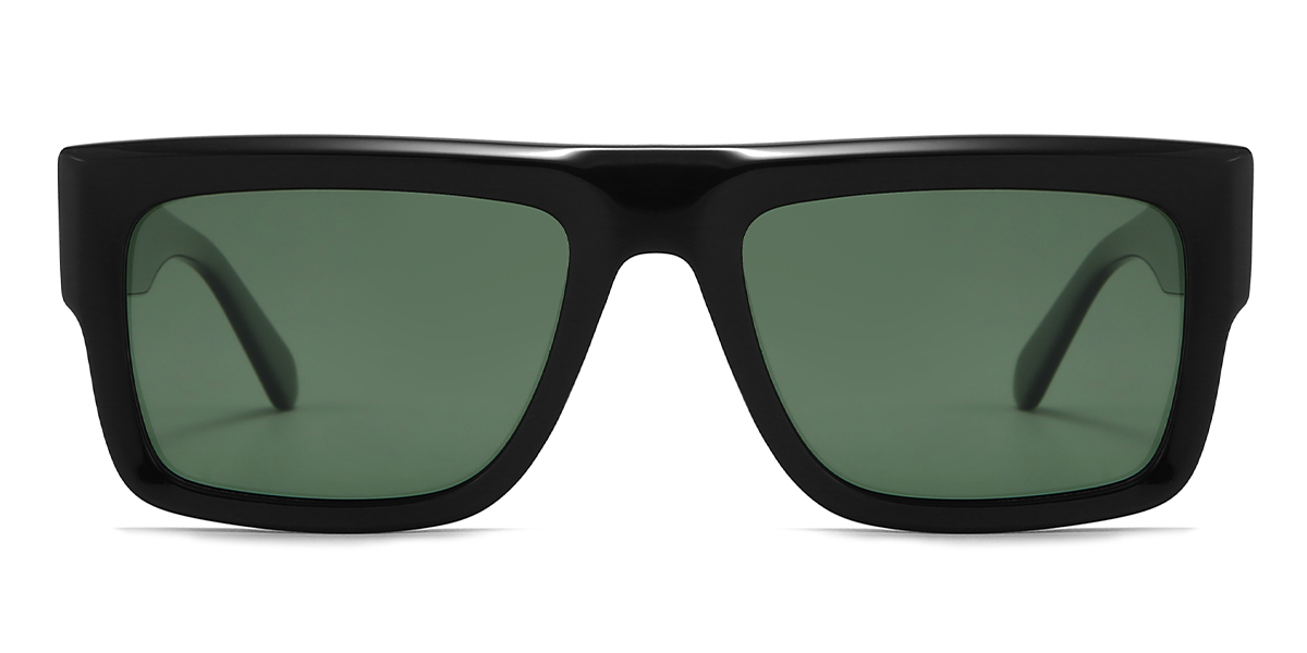 Negro Gris Wendell - Rectangle Sunglasses