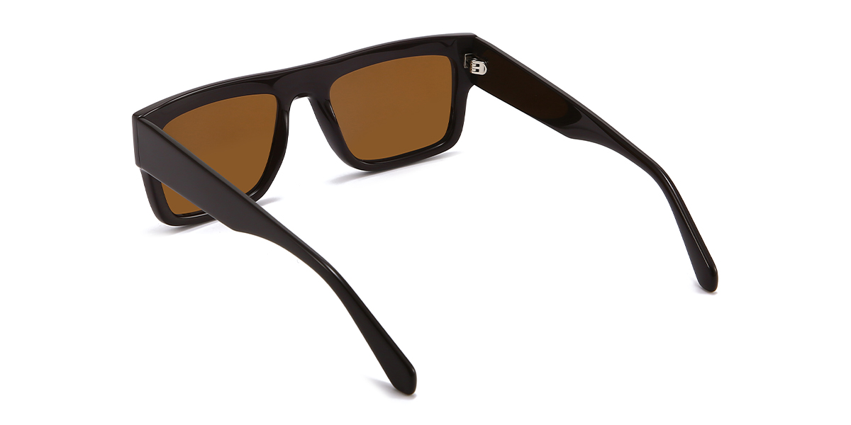 Brown Brown Wendell - Rectangle Sunglasses