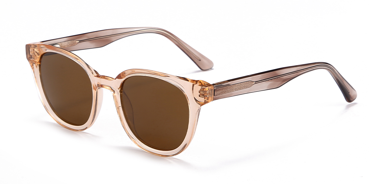 Tawny Brown Estrada - Oval Sunglasses