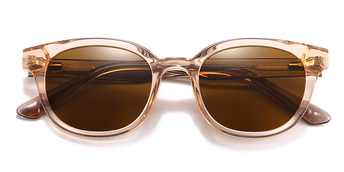 Tawny Brown Estrada - Oval Sunglasses