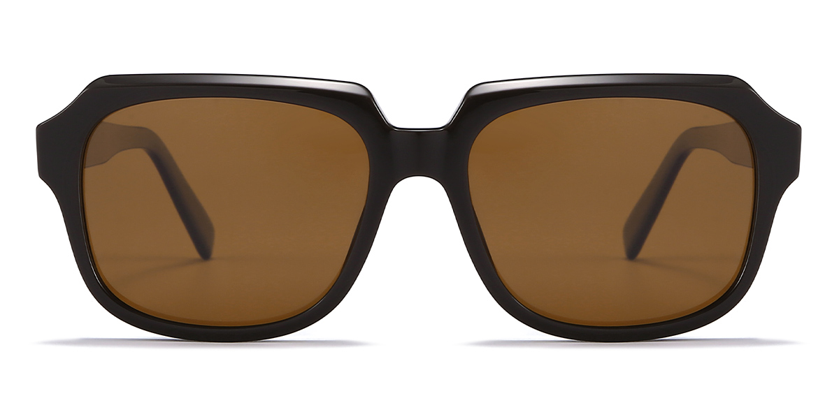 Marrón Marrón Laraine - Rectangle Sunglasses