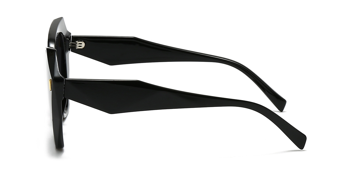 Fekete szürke Shine - Square Sunglasses