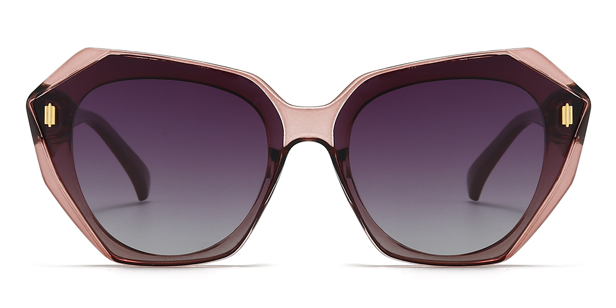 Tawny Grey Shine - Square Sunglasses