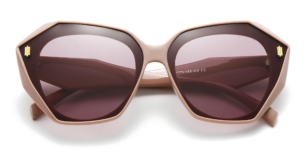 Cameo Brown Brown Shine - Square Sunglasses