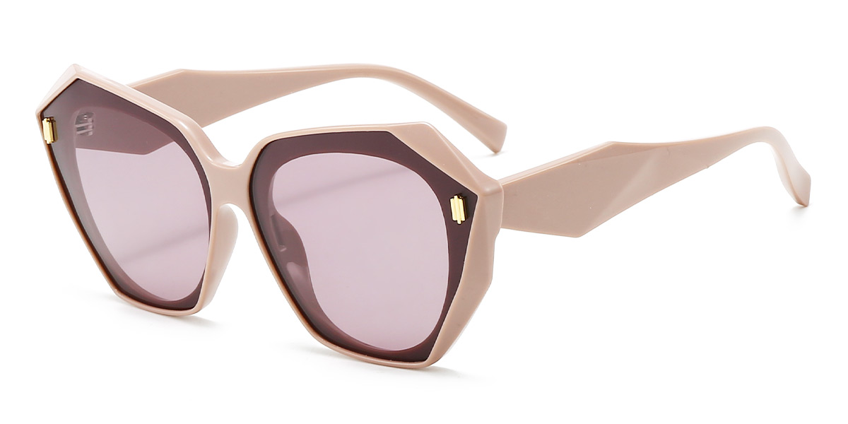 Cameo Brown Brown Shine - Square Sunglasses