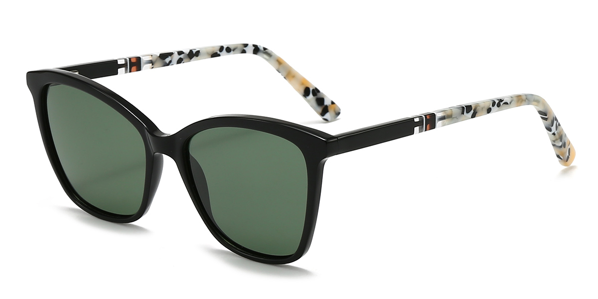 Negro Gris Annalisa - Cat Eye Sunglasses