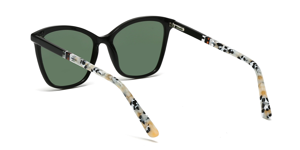 Negro Gris Annalisa - Cat Eye Sunglasses