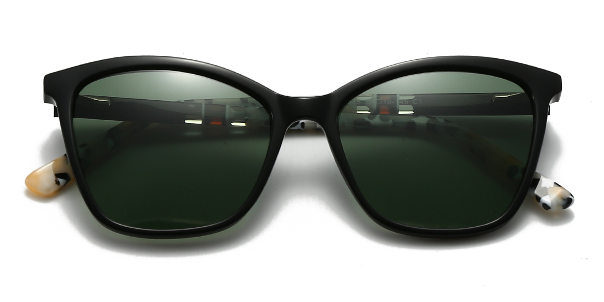 Negro Gris Annalisa - Cat Eye Sunglasses