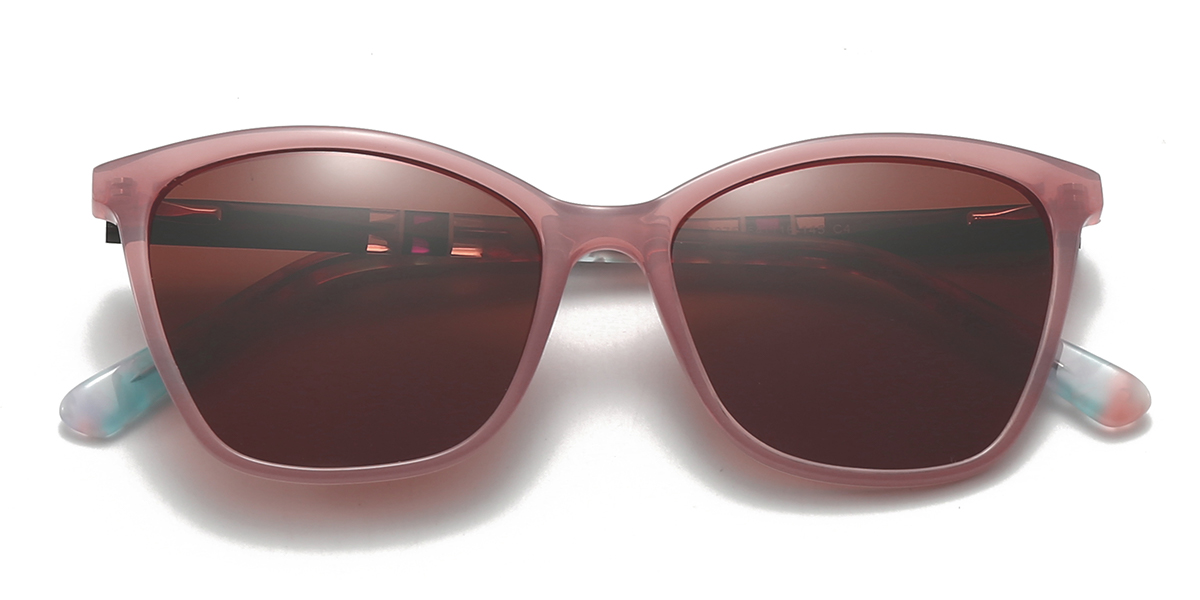 Rosa marrón Annalisa - Cat Eye Sunglasses