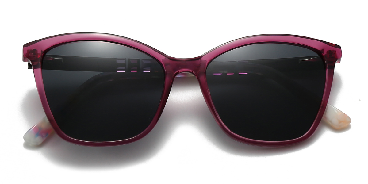 Purple Grey Annalisa Glasses - Cat Eye Sunglasses