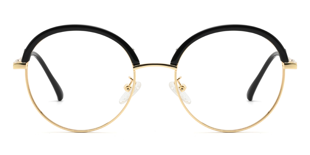 Arany fekete Jacqui - Round Glasses