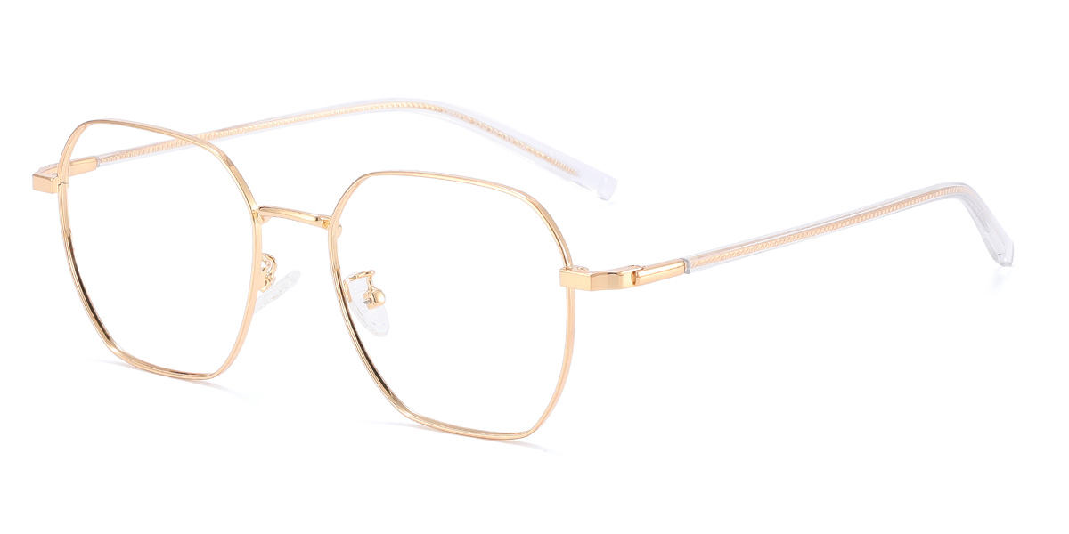 Gold Narine - Rectangle Glasses