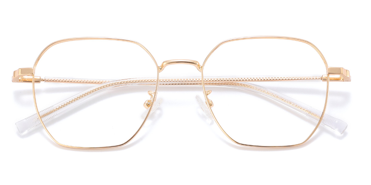 Gold Narine - Rectangle Glasses