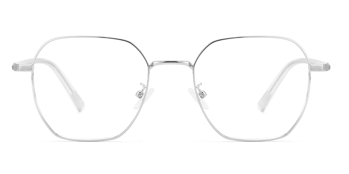 Silver Narine Glasses - Rectangle Glasses