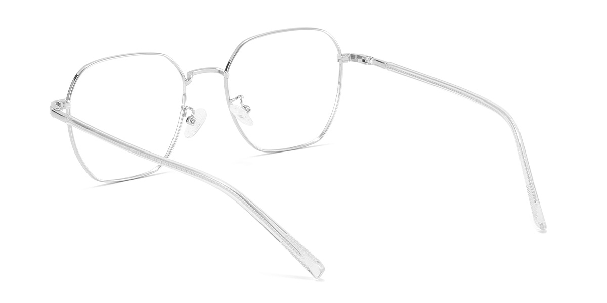 Silver Narine Glasses - Rectangle Glasses