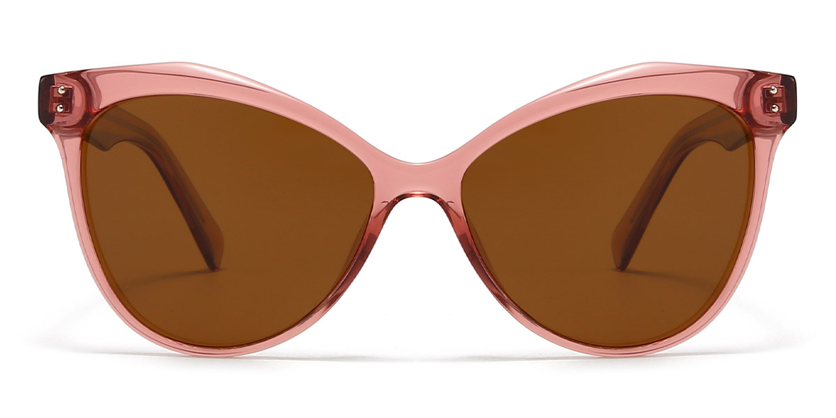 Rózsaszín barna Libby - Cat Eye Sunglasses