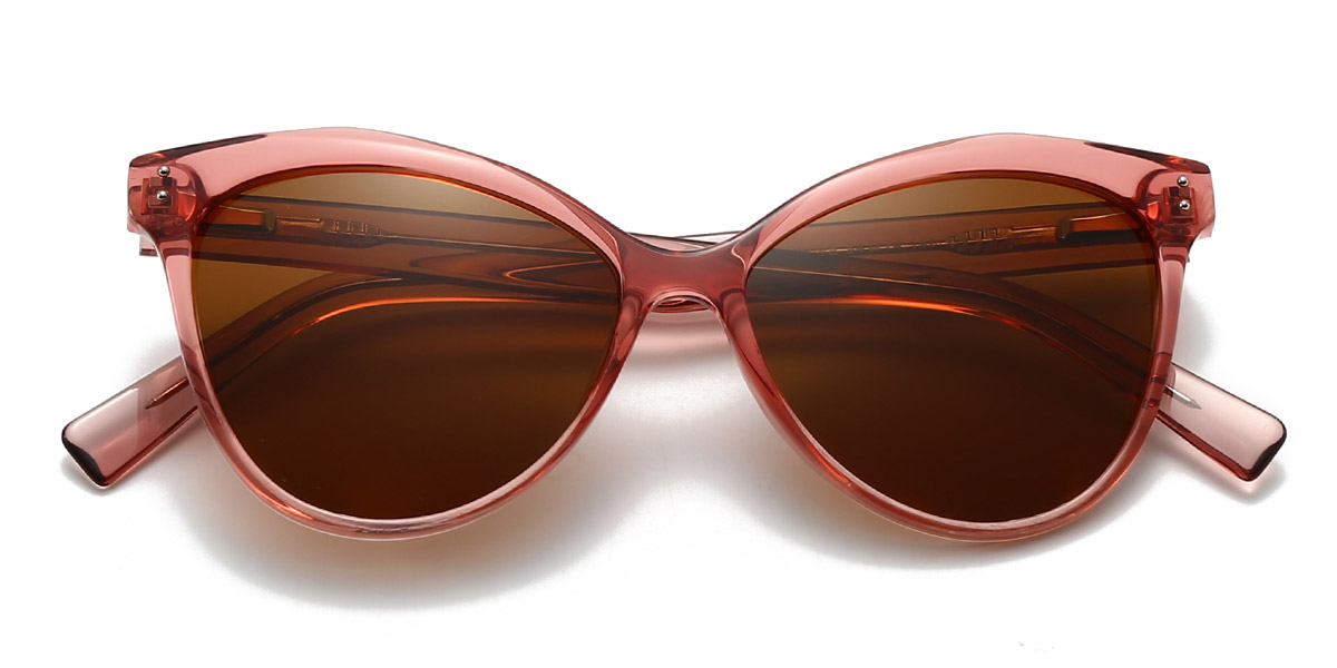 Pink Brown Libby - Cat Eye Sunglasses