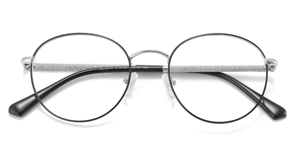 Black Cascata - Oval Glasses