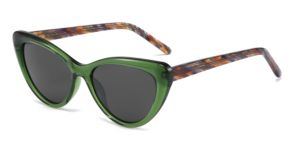 Green Grey Mirta - Cat Eye Sunglasses