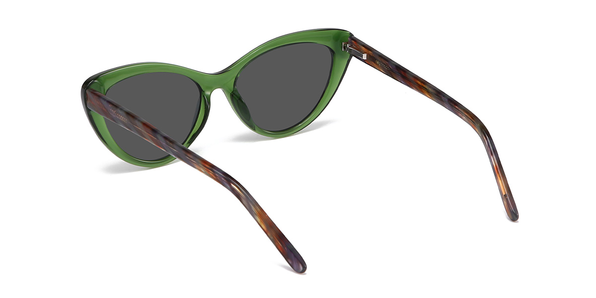 Green Grey Mirta - Cat Eye Sunglasses