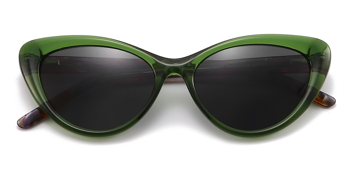 Green Grey Mirta - Cat Eye Sunglasses