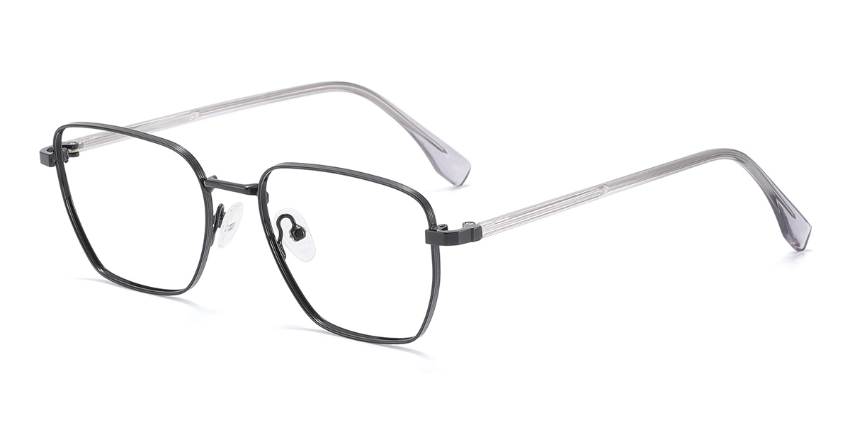 Black Spivey - Rectangle Glasses