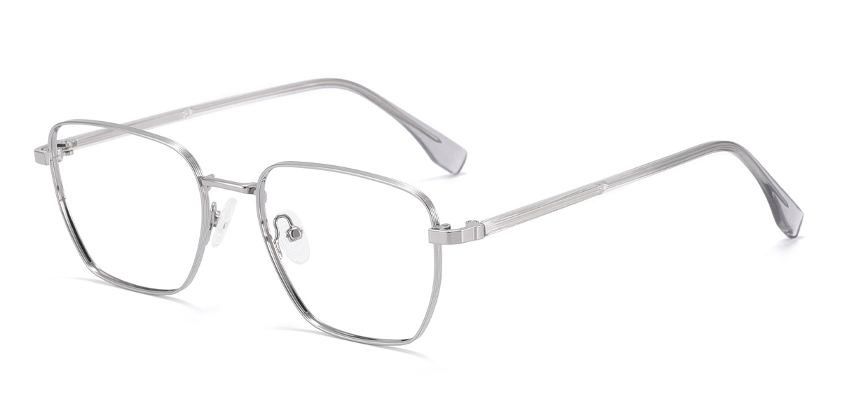 Silver Spivey - Rectangle Glasses