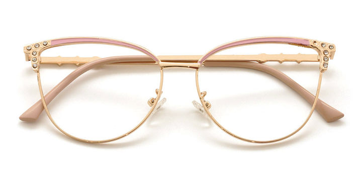 Gold Pink Marissa - Cat Eye Glasses