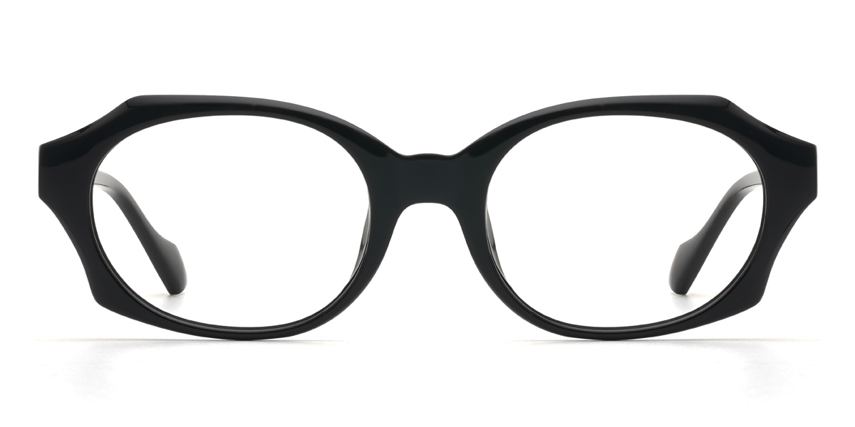 Black Yvonne - Oval Glasses