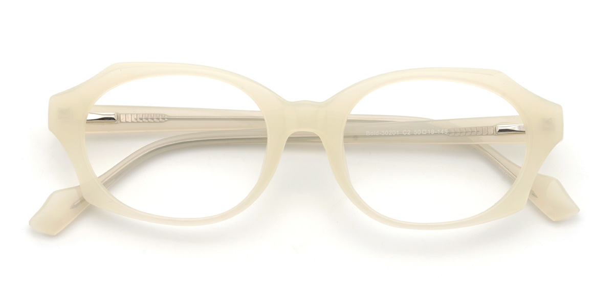 Cream Yvonne - Oval Glasses