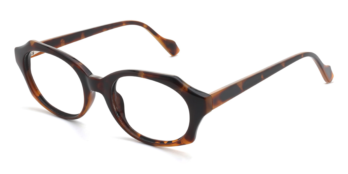 Tortoiseshell Yvonne - Oval Glasses