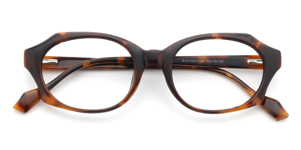 Tortoiseshell Yvonne - Oval Glasses