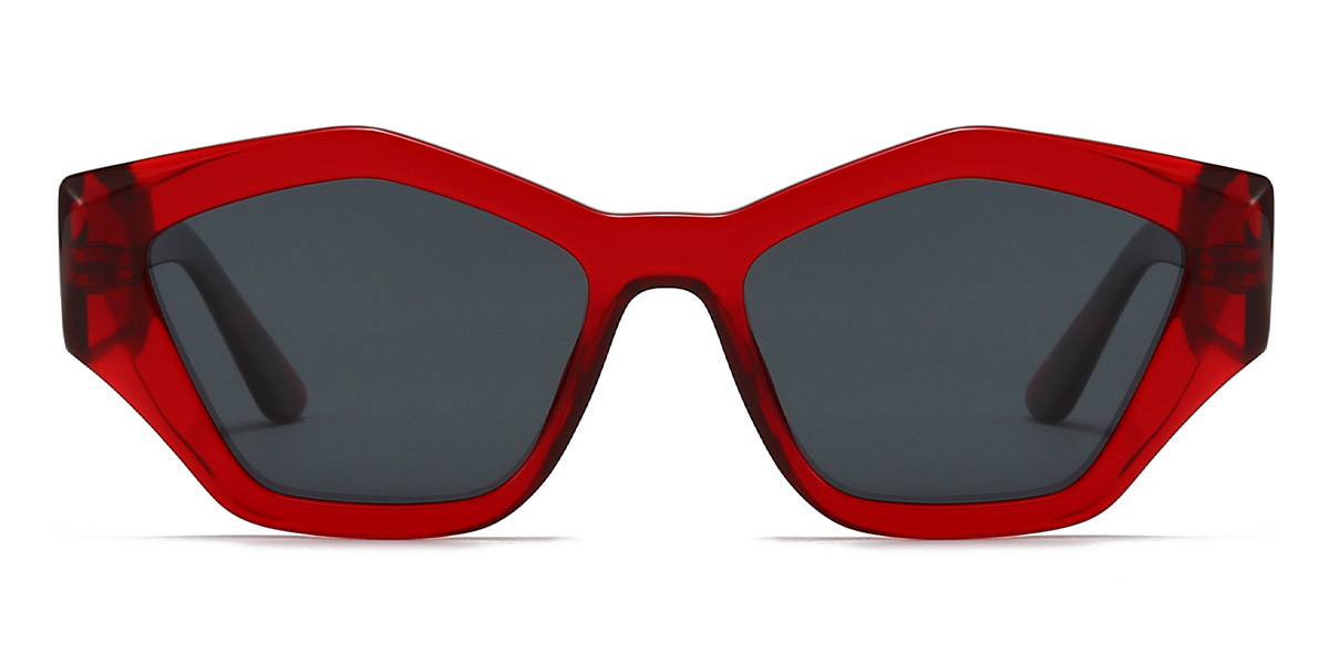 Red Grey Rohana - Cat Eye Sunglasses