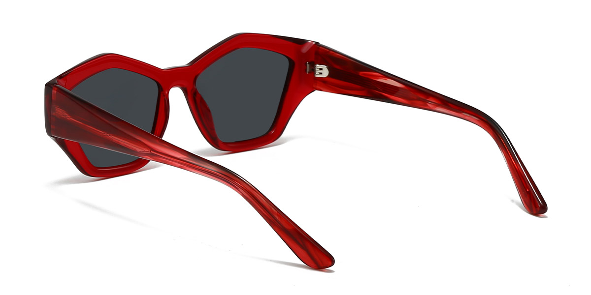 Red Grey Rohana - Cat Eye Sunglasses