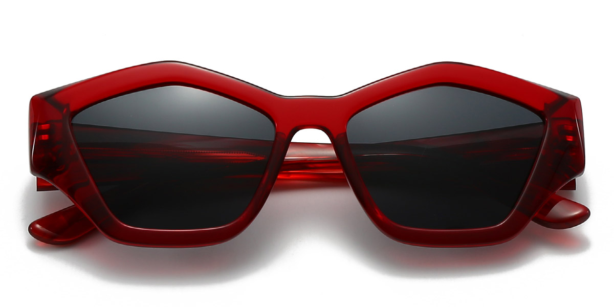 Red Grey Rohana - Cat Eye Sunglasses