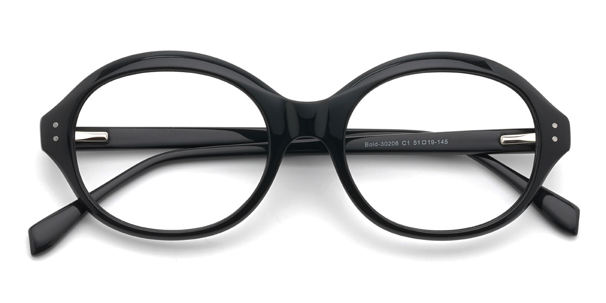 Schwarz Petrichor - Oval Glasses