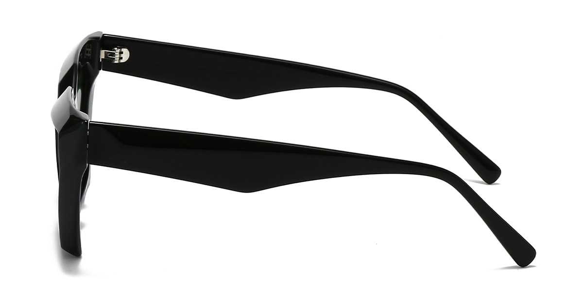 Black Grey Valentino - Rectangle Sunglasses