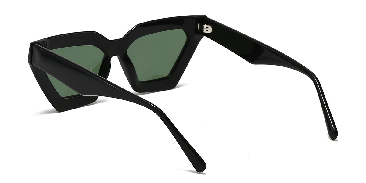 Negro Gris Valentino Gafas - Rectangle Sunglasses