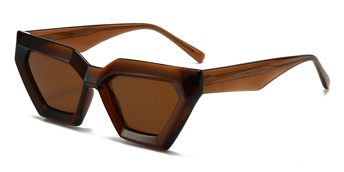 Brown Brown Valentino - Rectangle Sunglasses