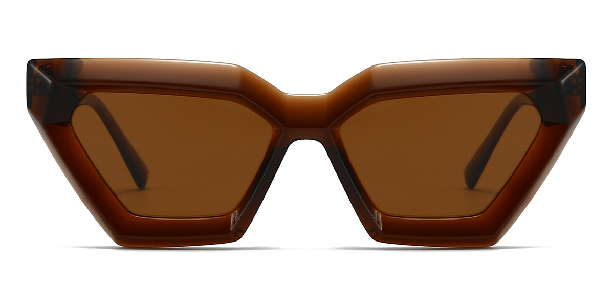 Brown Brown Valentino - Rectangle Sunglasses