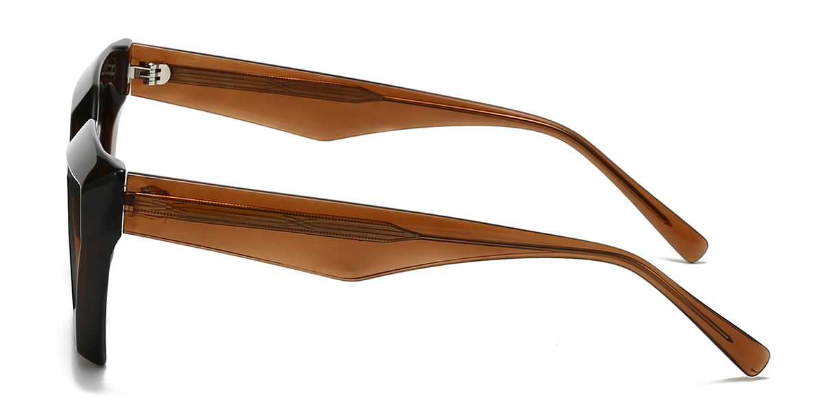 Brown Brown Valentino - Rectangle Sunglasses