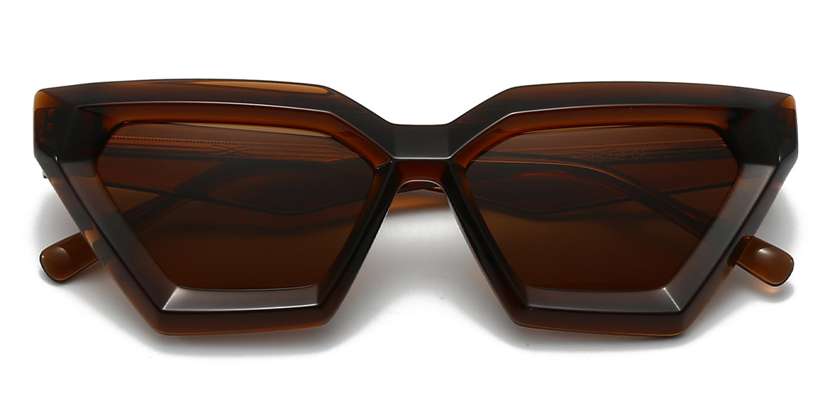 Brown Brown Valentino - Rectangle Sunglasses